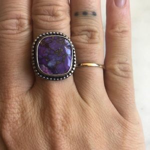 Lapiz lazuile genuine stone ring